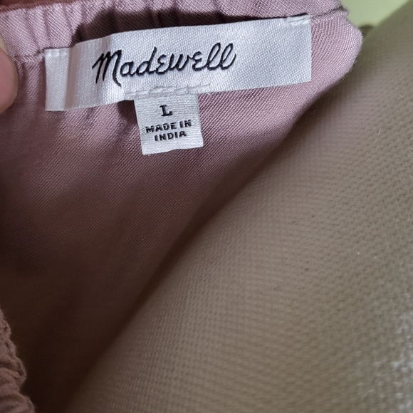 Madewell Sofia Twill Midi Dress like new size L - Picture 7 of 7